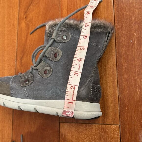 Sorel Women's Gray Fur-Trimmed Boots size 6 - Picture 11 of 11